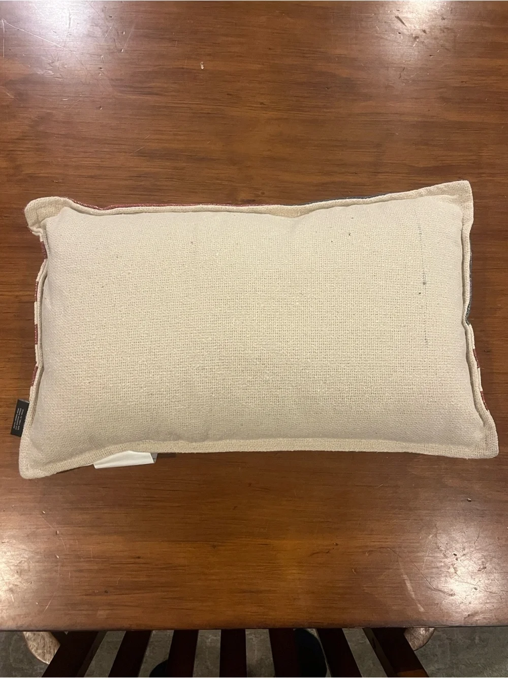 Ralph Lauren American Flag Throw Pillow 14”x22” Indoor Outdoor COSMETIC DEFECT